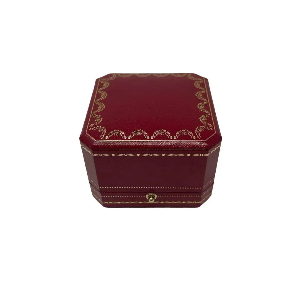 CARTIER - RED JEWELRY BOX - AUTHENTIC - NECKLACE RING PEDANT CASE